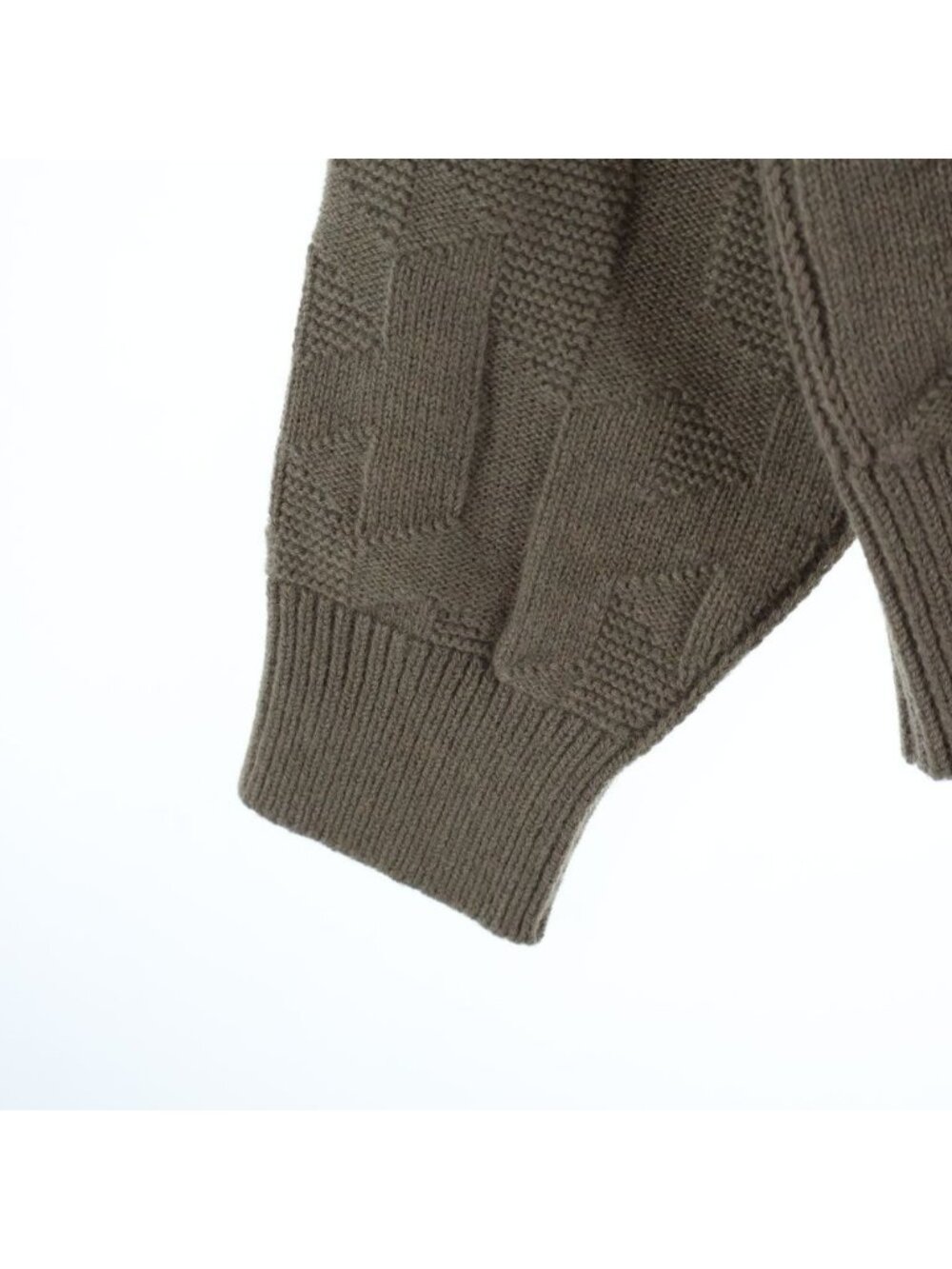 Hermes Motif Corozo Button Knit Cardigan Brown - Picture 5 of 8